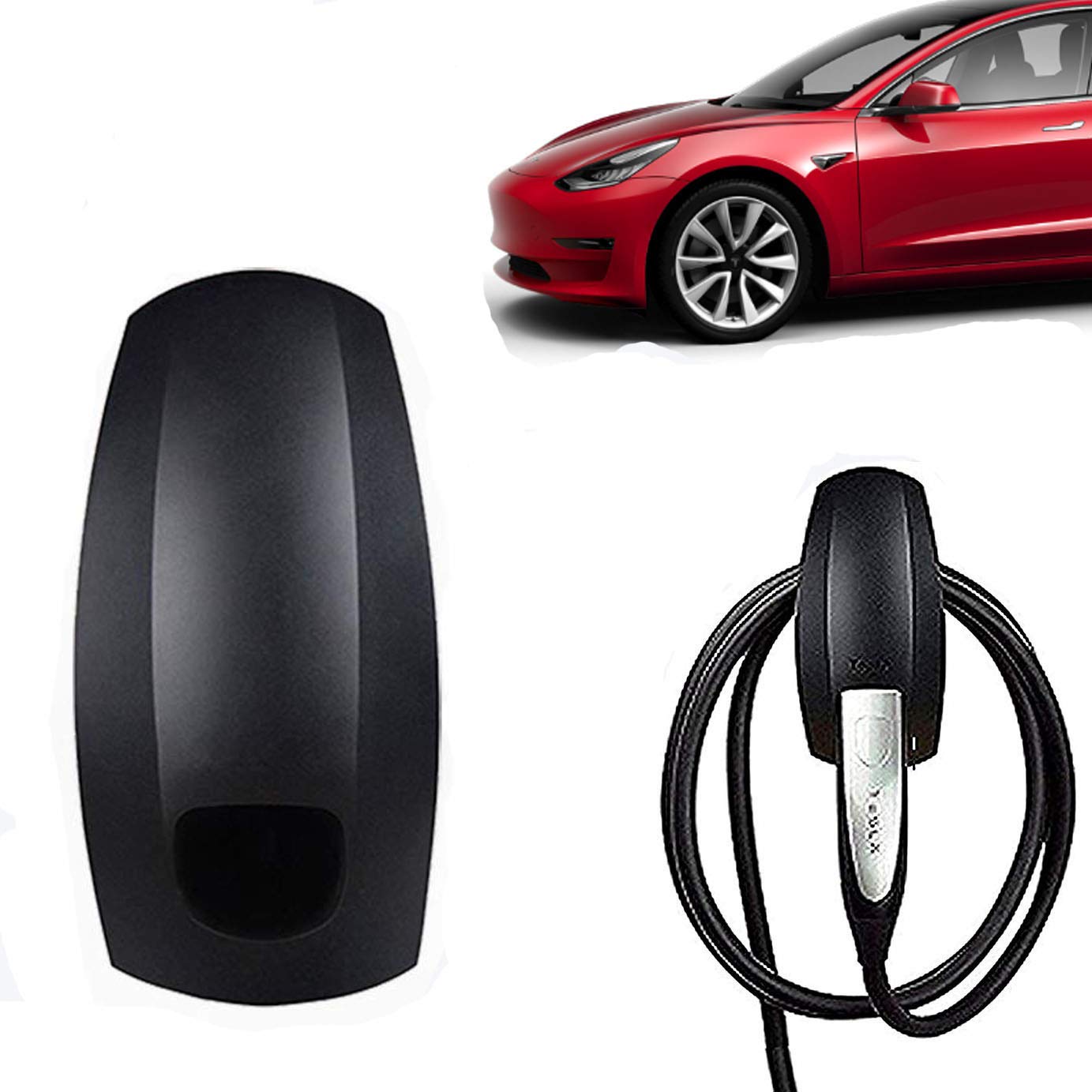 Evfit Wireless Charger Charging Cable Organizer Motors Wall Mount Connector Holder For Tesla Model 3