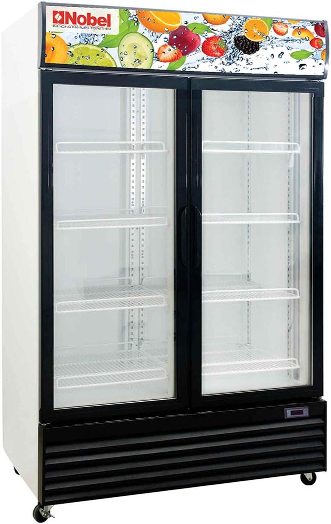 NOBEL 1200 liters Showcase Chiller Double Door NSF-12001SD