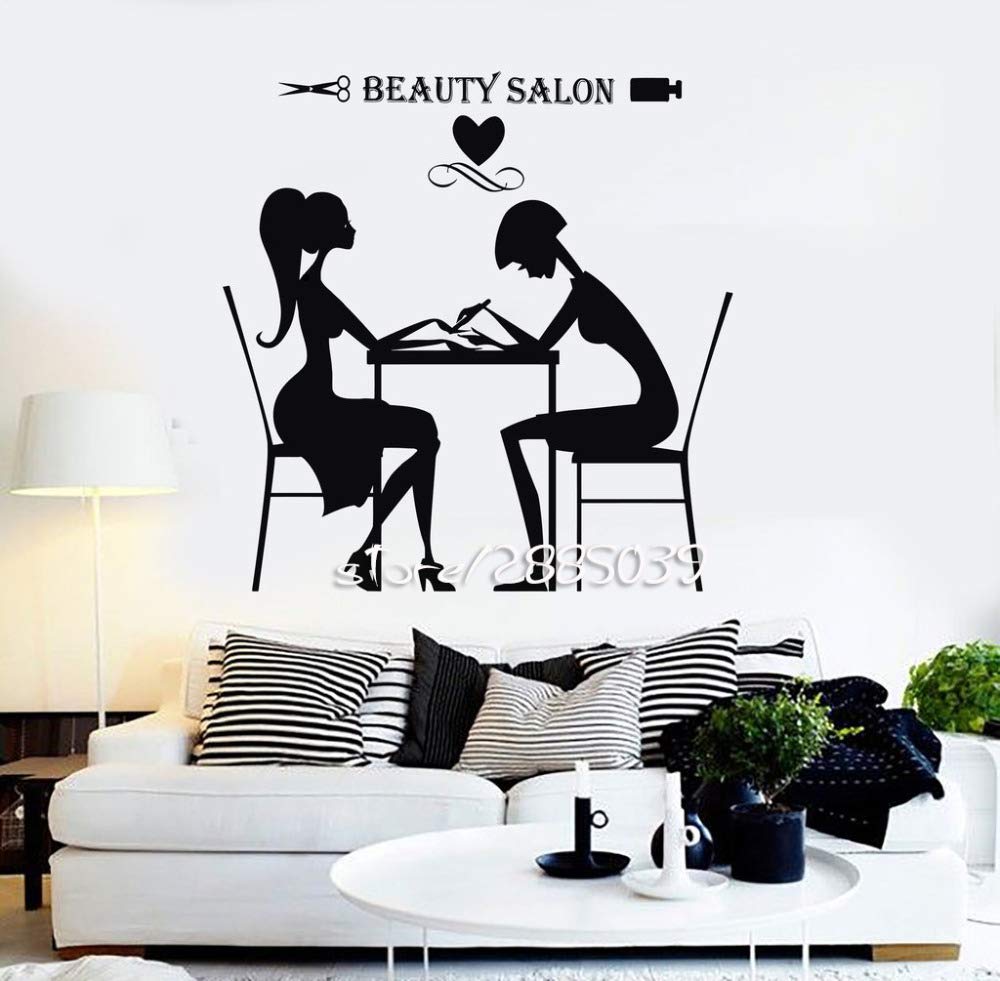 Buy Generic Beauty Salon Hair Stylist Wall Stickers Nail Spa Wall