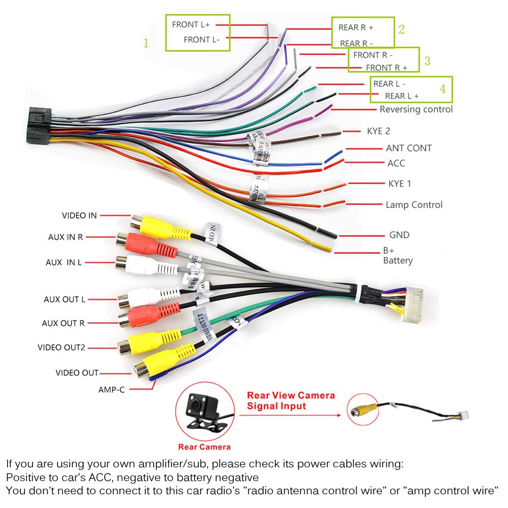 Hikity Double Din Car Stereo Wiring Diagram Hikity Car Stere