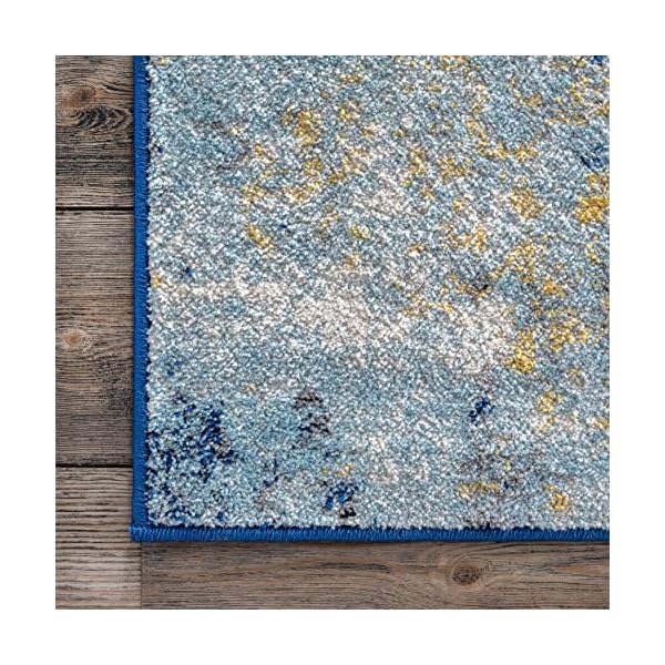 nuLOOM Katharina Abstract Motif Area Rug, 5' x 7' 5", Blue The Home