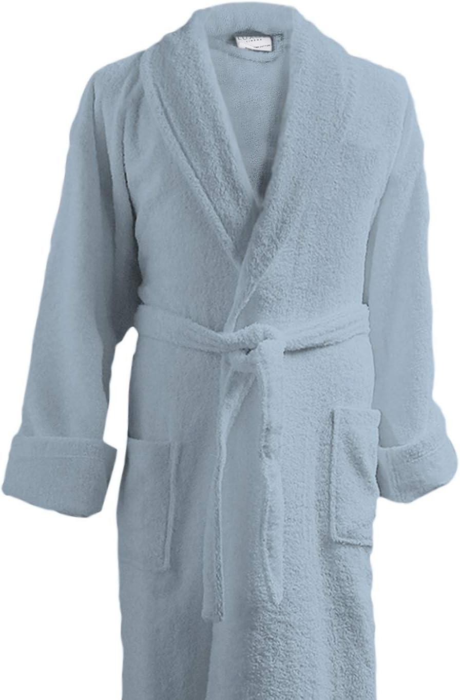 Luxor Linens - Terry Cloth Bathrobe in a Variety of Colors - 100% Egyptian Cotton - Luxurious, Soft, Plush Durable Robe