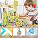 PerkyPack 95 Pcs Magnetic Blocks, Magnetic Tiles Building Blocks Set for Boys Girls Preschool Educational Construction Kit Magnet Stacking Toys for Kids Toddlers