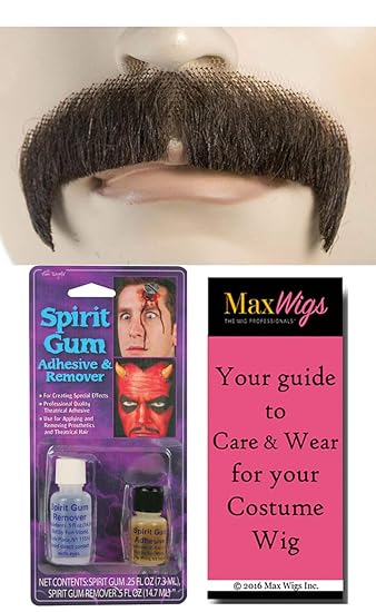 Amazon Com M1 Villain Mustache Color White Lacey Wigs Human