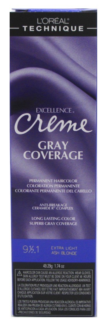 Loreal Excellence Creme Color #9 1/2.1 X-Lt Ash Blonde #1.74 (51ml) (6 Pack)