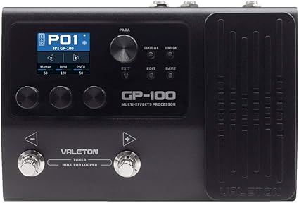 Amazon Valeton Gp 100 マルチエフェクター Amperoの兄弟モデルの超小型マルチ マルチエフェクター 楽器