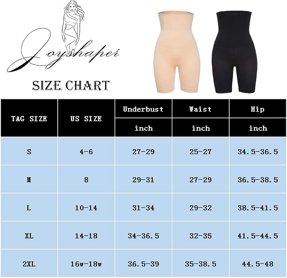 Joyshaper Shapewear Shorts for Women Tummy Control High Waisted Shaper Shorts Shaper Thigh Control Thigh Slimmer at  Women’s Clothing store