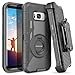 S8 Plus Case, Galaxy S8 Plus Case, DUEDUE Ring Kickstand Belt Clip Holster, Heavy Duty Shockproof Rugged Bumper Hybrid Full Body Protective Case for Samsung Galaxy S8 Plus(6.2 inch)for Men/Boys, Black