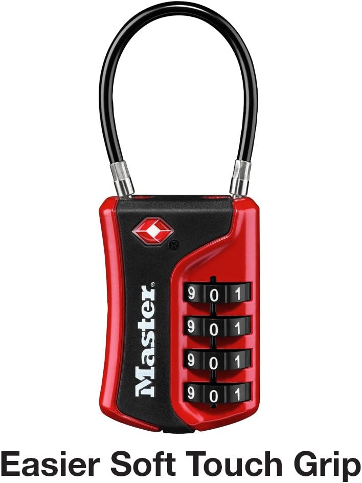 Master Lock 4697D Set Your Own Combination TSA Approved Luggage Lock, 1 Pack, Assorted Colors: Home Improvement