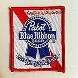 pabst blue ribbon embroidered iron on Beer Patches
