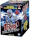 2015 Topps NFL Football EXCLUSIVE Factory Sealed Retail Box with Special Commemorative SUPER BOWL COIN! Includes ROOKIE in Every Pack! Look for RC & Autographs of Jameis Winston,Marcus Mariota & More!