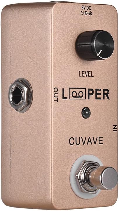 Muslady Mini Guitar Loop Looper Pedal Max. 5 minutos de tiempo de grabación ilimitado overdubs Full Metal Shell