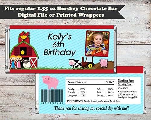 Download Amazon.com: Farm Personalized Photo Candy Bar Wrapper, Set ...