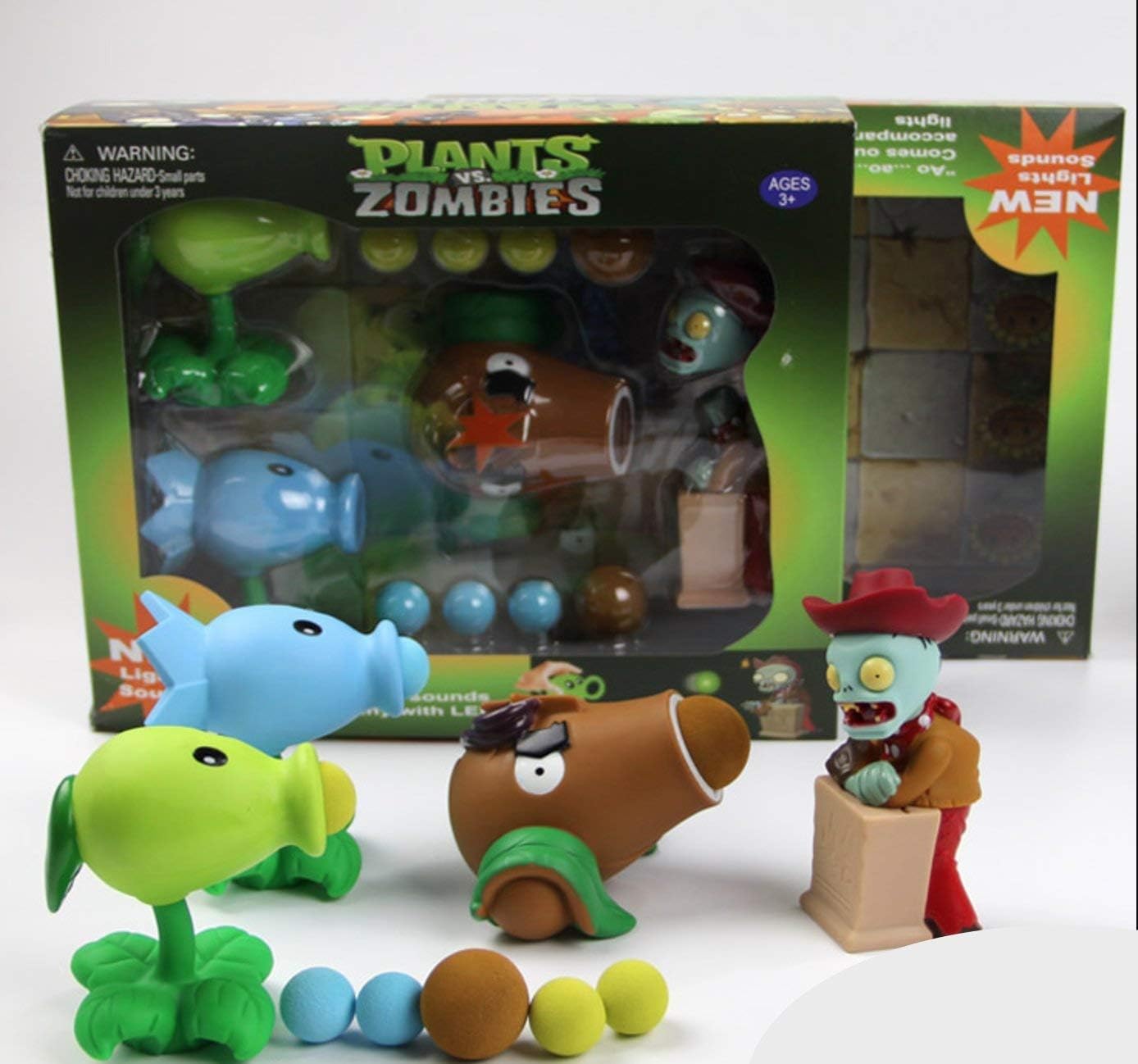 TimesFriend Plants Vs Zombies Gift Box: Peashooter, Snowpea, Coconut Cannon