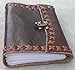 Antique Dark Brown II Leather Journal Diary (Handmade) with C-Lock closure - Leather Cord Coptic bound (6.8