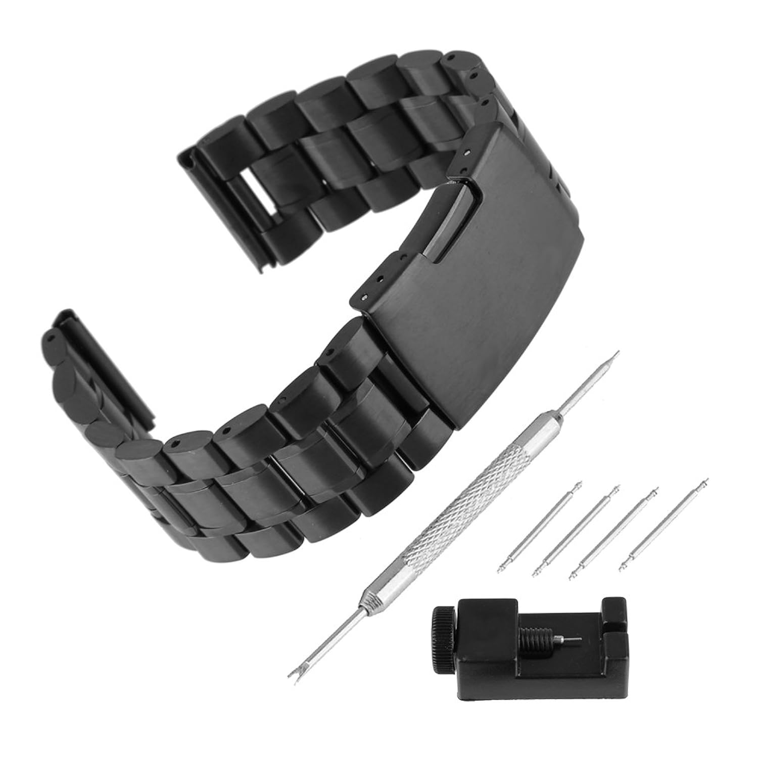 本店は Bewish 304ステンレススチール時計バンド交換用ストラップsingle Fold Over Claspブラックwithツール 16mm ブラック 16mm B078ypbhsy Studioweb Com