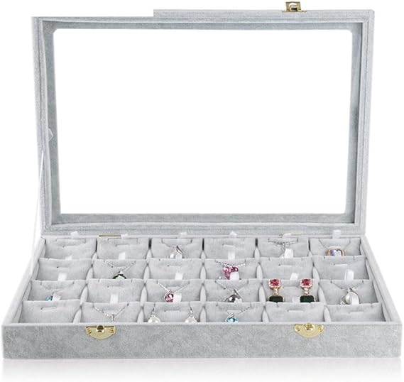 Ice down European jewelry jewelry boxes/24 necklace pendant display