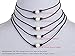 Barch Single Pearl Choker Necklace on Genuine Black Leather Cord for Women Handmade Choker Jewelry Gift (15