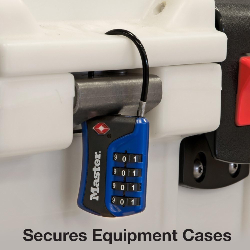 Master Lock 4697D Set Your Own Combination TSA Approved Luggage Lock, 1 Pack, Assorted Colors: Home Improvement