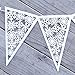 JANOU Snowflake Paper Garland Hanging Banner for Christmas Wedding Birthday Party Decoration