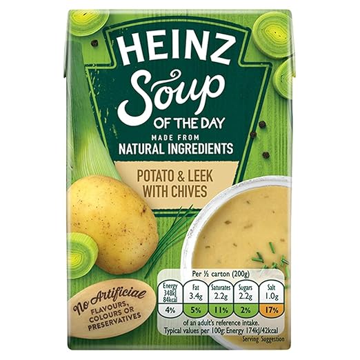 Heinz Soup of the Day Potato and Leek with Chives Soup, 400 g Amazon