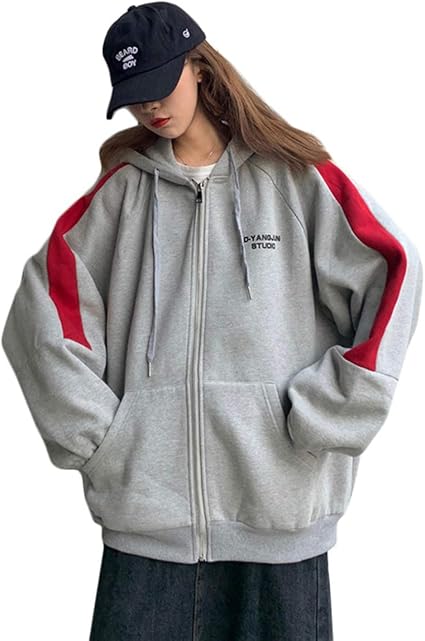 Amazon ｄｍｂｉｎｓｈｕｎ レディース パーカー ジップアップ アウター フード付き トレーナー スウェット 裏起毛 ゆったり ジップパーカー 韓国風 ジャケット カジュアル 秋冬 トレーナー パーカー 通販