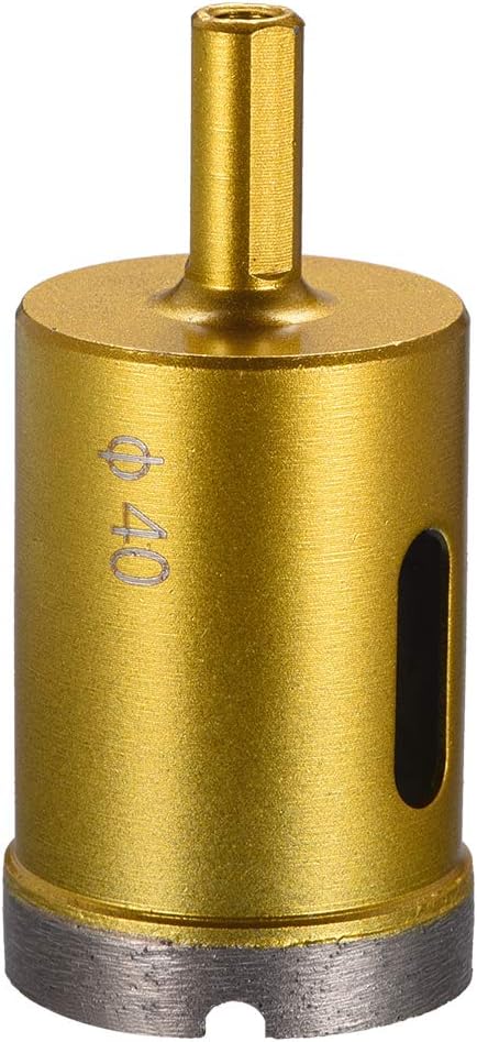 sourcing map 40mm Dry/Wet Hole Saws Diamond Core Drill Bit for Concrete Brick Block Stone Masonry Tile Glass