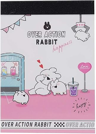 Amazon Co Jp すこぶる動くウサギ メモ帳 ミニ ミニメモ 仲良し Lineスタンプ おもちゃ