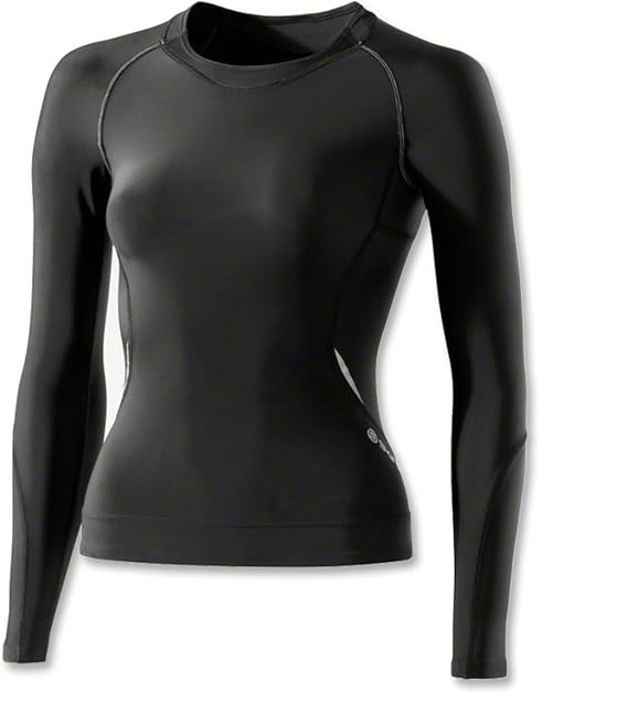 black long sleeve compression top