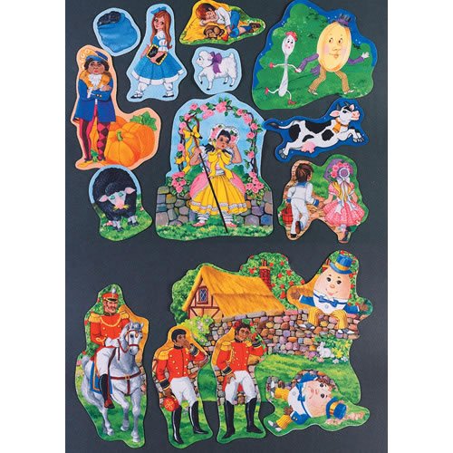 Little Folk Visuals Nursery Rhymes Combo Precut Flannel/Felt Board Figures, 47 Pieces Set