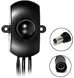 ECtENX Motion Sensor Switch, 110 Degrees Detecting Range, Adjustable Motion Detection Sensitivity, LED Indicates Motion Sensed, Motion Detector for Led Lighting Strips, Black