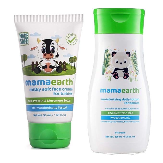 Buy Mamaearth Milky Soft Natural Baby Face Cream for Babies 50mL änd Daily Moisturizing Baby