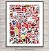 Supreme Stickers Art Print - Fashion Designer Wall Art Poster - Great Gift for Fashionista - Unique Home Decor for Men, Women, Teens - 8x10 Photo Unframed