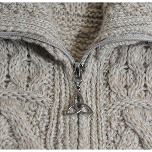 Double Collar Aran Zipper Coat Parsnip (Medium)