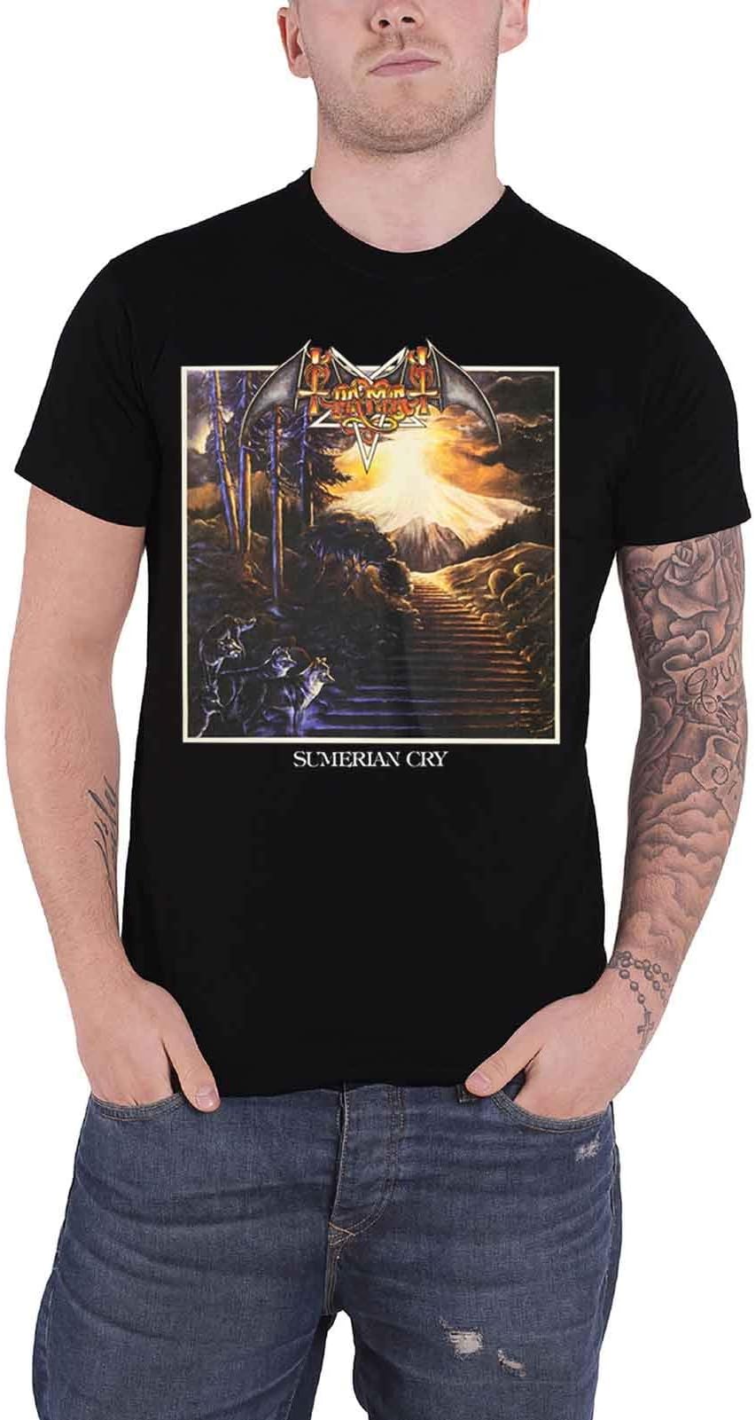 Tiamat T Shirt Sumerian Cry Album Band Logo Official Mens Black