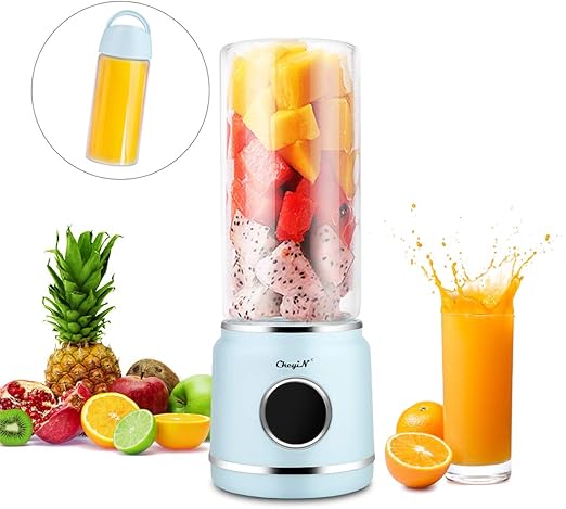Amazon De Ckeyin Blender Tragbare Mixer Mini Smoothie Maker Glas Mit 6 Scharfen Klingen Aus Rostfreiem Edelstahl 420 Ml Fur Den Personlichen Gebrauch Fur Zuhause Buro Sport Entsafter Usb Wiederaufladbare ckeyin blender tragbare mixer mini