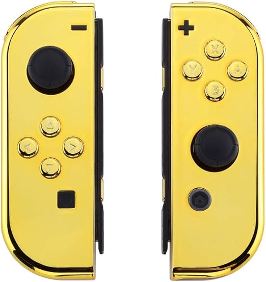 Amazon Extremerate Nintendoスイッチコンソール用 バックプレート Ns Joycon ハンドヘルドコントローラーハウジング フルセットボタン付き Diy交換用カバー Nintendo Switch用 Joycon Shell And Buttons Cd401 周辺機器 アクセサリ