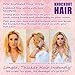 Knockout Hair Fits like a Halo Hair Extensions, 16-Inch, Human, 120 Grams, Darkest Blonde Light Blonde Mix - #12/T-03-16