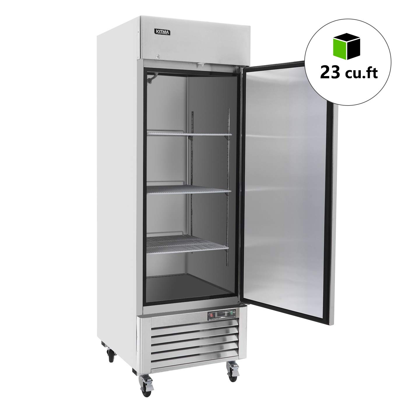 Single Door Commercial Refrigerator Stainless Steel ReachIn