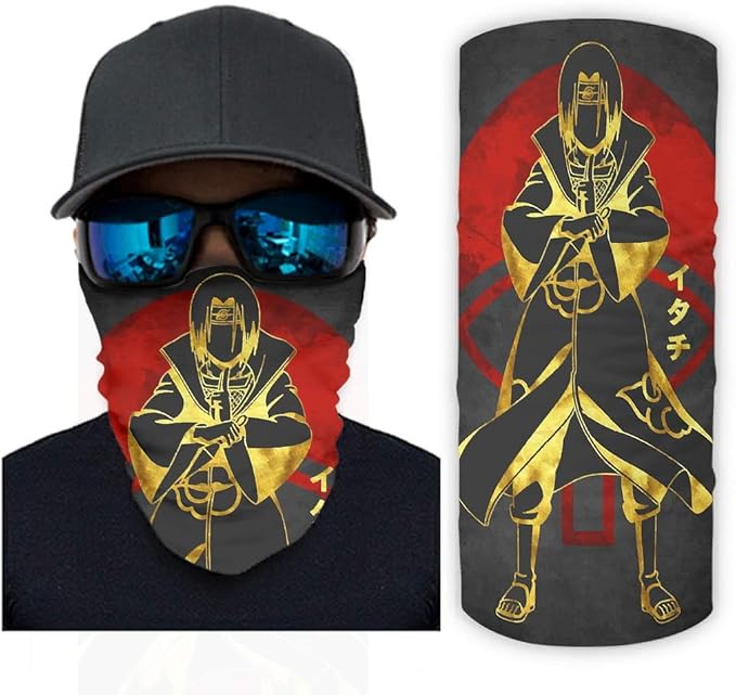 Itachi Uchiha Naruto Balaclava Neck Gaiter Bandana Headbands Face Mask