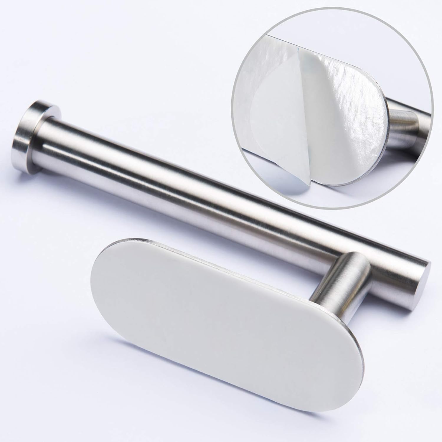 YIGII Toilet Paper Holder Self Adhesive - Adhesive Toilet Roll Holder no Drilling for Bathroom Stainless Steel Brushed: Home & Kitchen