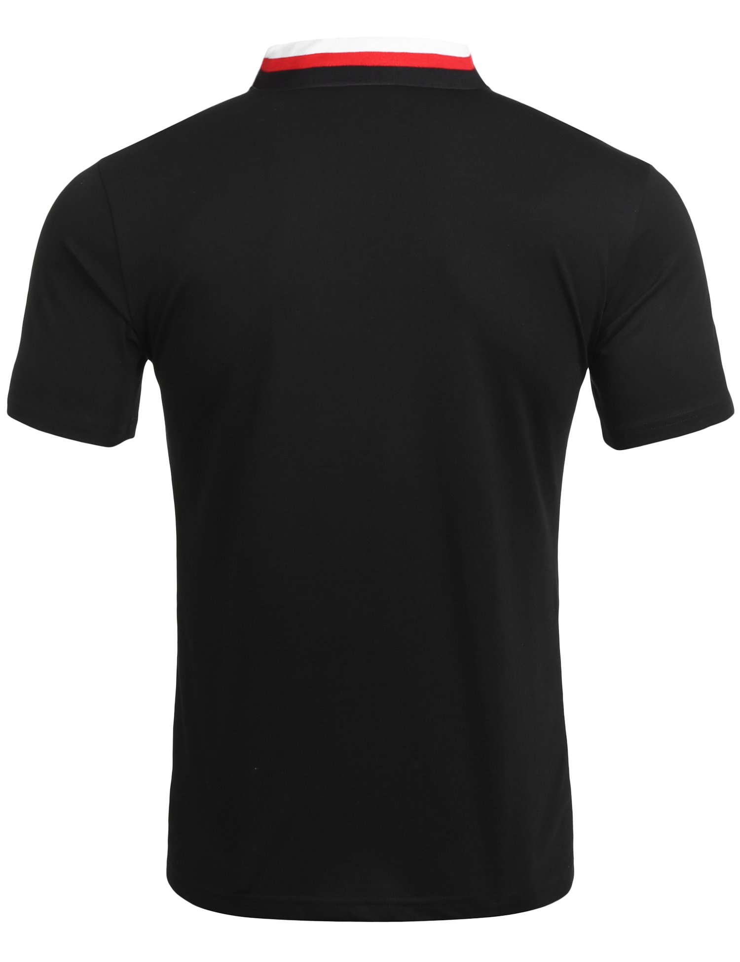 COOFANDY Men's Short Sleeve Polo Shirts Slim Fit Golf Shirt Quarter Zip