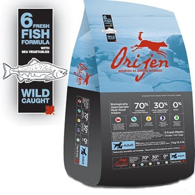Orijen 6 Fish Dog Food 400g Dry Kibble Grain Free Hypoallergenic 70 Meat Amazon.co.uk Pet