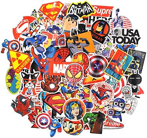 ZONTOR Stickers,100pcs Cool Vinyls Graffiti Stickers for Personalize Laptops,PC, Skateboards, Luggage, Cars, Bumpers, Bikes, Bicycles (Pack of 100 (Red Storm)