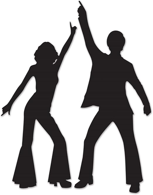 Amazon Com Club Pack Of 24 Black Male And Female Disco