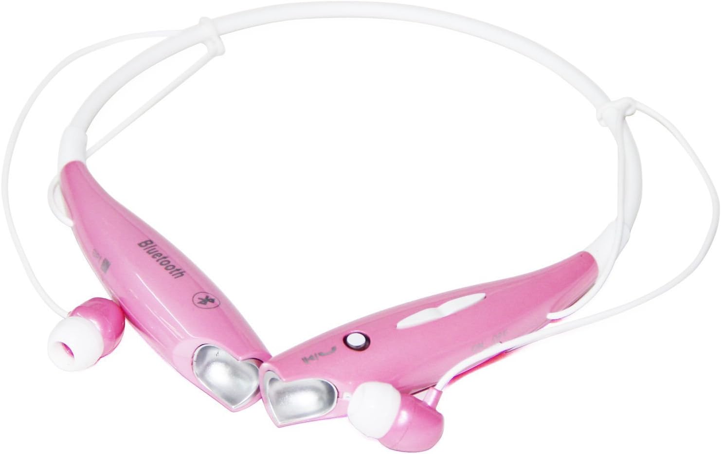 Universal Hv-800 Wireless Music A2dp Stereo Bluetooth Headset Universal Vibration Neckband Style Headset Earphone Headphone for Cellphones Such As Iphone, Nokia, Htc, Samsung, Lg, Moto, Pc, Ipad, PSP and so on & Enabled Bluetooth (Pink)
