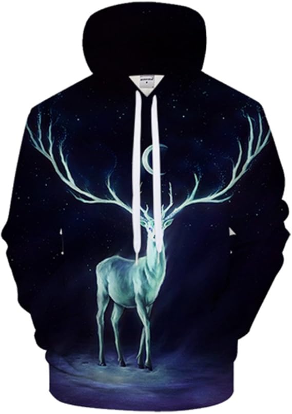 3d deer hoodies