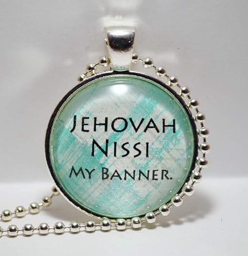 Amazon Com Jehovah Nissi My Banner Pendant Necklace God Heals
