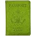 KINGMAS Passport Holder Cover, Unisex Travel Passport Wallet Case w/RFID Blocking