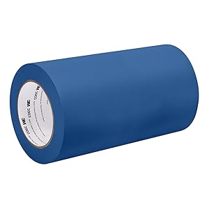 3M Blue Vinyl/Rubber Adhesive Duct Tape 3903, 6-50-3903-BLUE 12.6 psi Tensile Strength, 50 yd. Length, 6" Width
